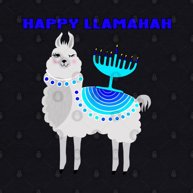 happy llamakah or Chanukah by Lynndarakos